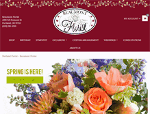 Tablet Screenshot of beaumontflorist.net